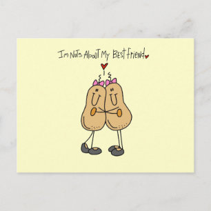 Nuts About My Best Friend T-shirts and Gifts Postcard