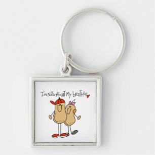 Nuts About My Brother T-shirts and Gifts Key Ring