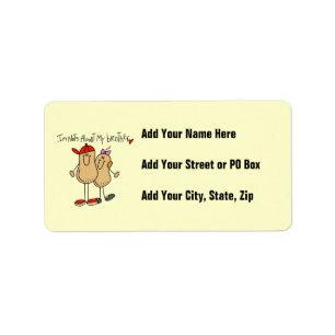 Nuts About My Brother T-shirts and Gifts Label