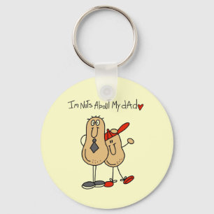 Nuts About My Dad T-shirts and Gifts Key Ring