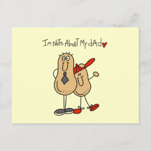 Nuts About My Dad T-shirts and Gifts Postcard