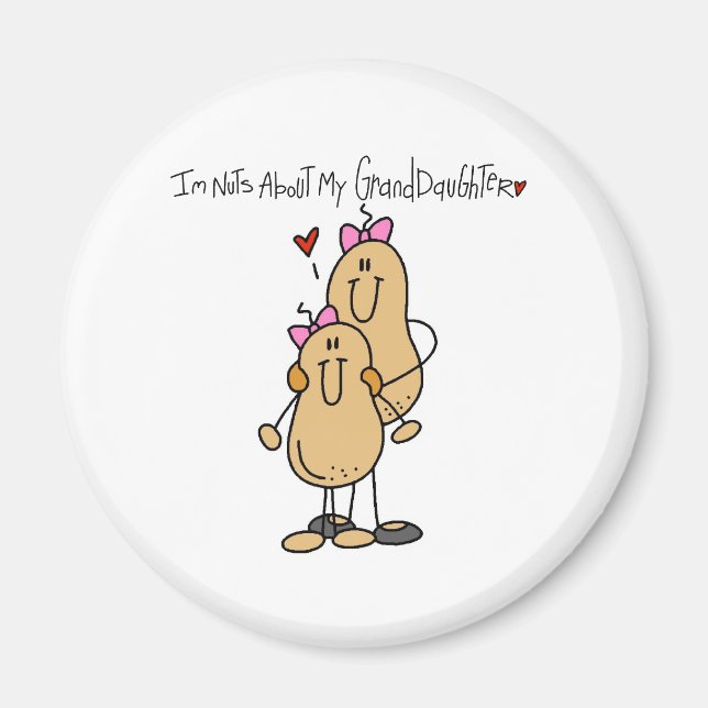 Nuts About My Granddaughter Magnet (Front)