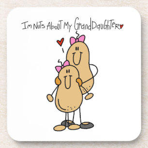 Nuts About My Granddaughter T-shirts and Gifts Coaster