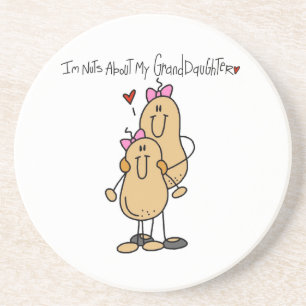 Nuts About My Granddaughter T-shirts and Gifts Coaster