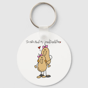 Nuts About My Granddaughter T-shirts and Gifts Key Ring