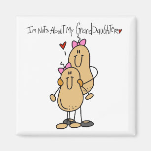 Nuts About My Granddaughter T-shirts and Gifts Magnet