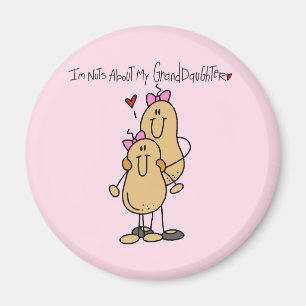 Nuts About My Granddaughter T-shirts and Gifts Magnet