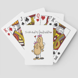 Nuts About My Granddaughter T-shirts and Gifts Playing Cards