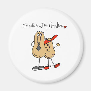 Nuts About My Grandson Magnet