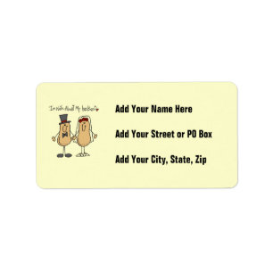 Nuts About My Husband T-shirts and Gifts Label