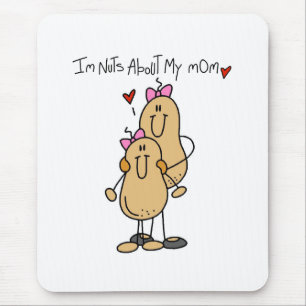 Nuts About My Mum-Girl Mouse Pad