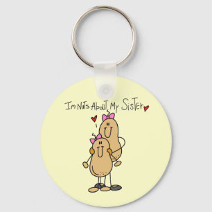 Nuts About My Sister T-shirts and Gifts Key Ring