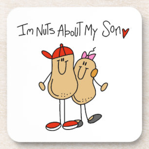 Nuts About My Son T-shirts and Gifts Coaster