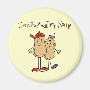Nuts About My Son T-shirts and Gifts Magnet