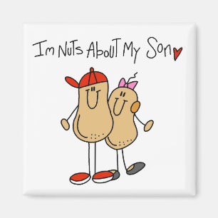 Nuts About My Son T-shirts and Gifts Magnet