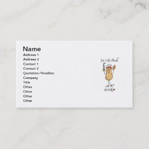 Nuts About Nursing T-shirts and Gifts Business Card