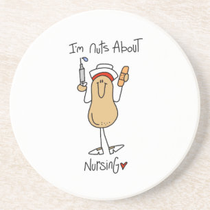 Nuts About Nursing T-shirts and Gifts Coaster