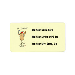 Nuts About Nursing T-shirts and Gifts Label