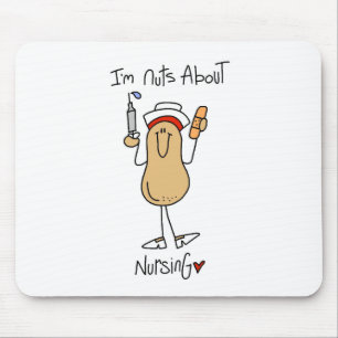 Nuts About Nursing T-shirts and Gifts Mouse Pad