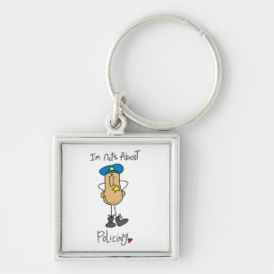 Nuts About Policing T-shirts and Gifts Key Ring