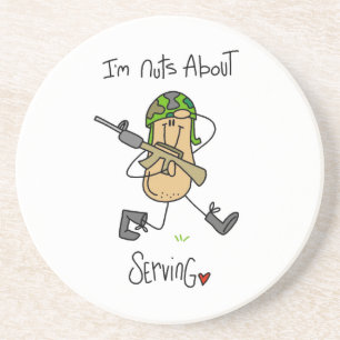 Nuts About Serving T-shirts and Gifts Coaster