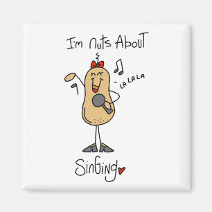 Nuts About Singing T-shirts and Gifts Magnet