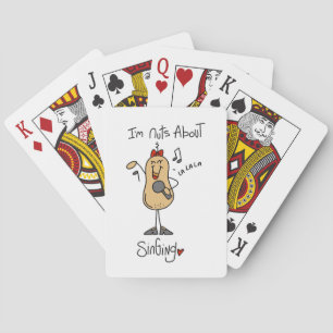 Nuts About Singing T-shirts and Gifts Playing Cards