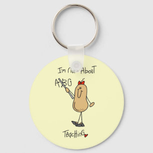 Nuts About Teaching T-shirts and Gifts Key Ring