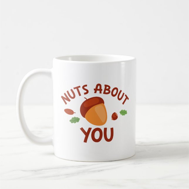 Nuts About You Coffee Mug (Left)