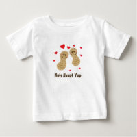 Nuts About You Cute Peanuts Food Pun Humour Unisex