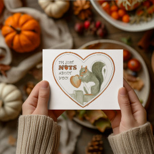 Nuts About You Get Squirrelly Valentine Card