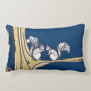 Nuts About You Squirrels Wedding Lumbar Cushion