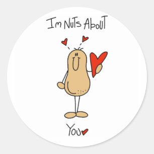 Nuts About You T-shirts and Gifts Classic Round Sticker