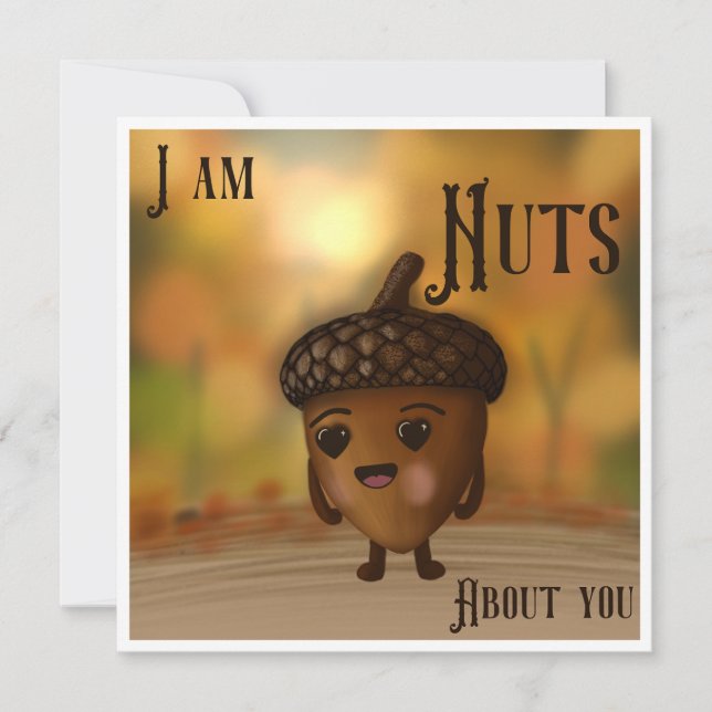 Nuts About You Thank You Card (Front)