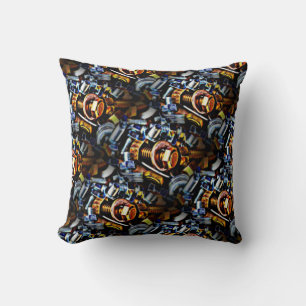 Nuts and Bolts Pop Art Cushion