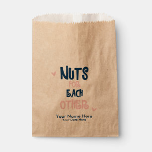 Nuts for Each Other Wedding Favour Bags