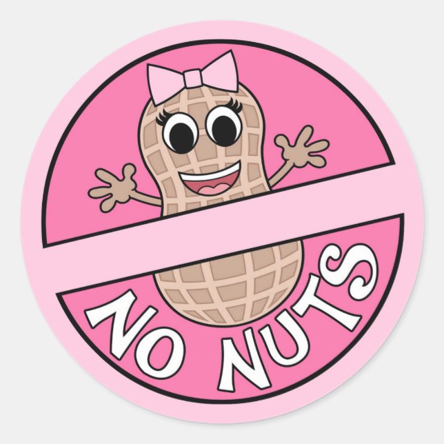 Nuts or No Nuts gender reveal stickers (Front)