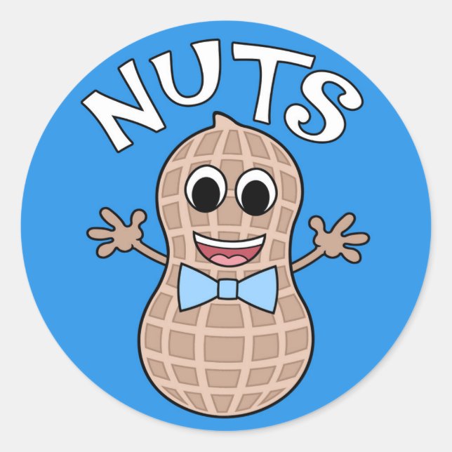 Nuts or No Nuts gender reveal stickers (Front)