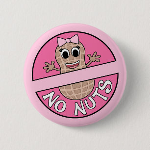 Nuts or No Nuts themed gender reveal pin