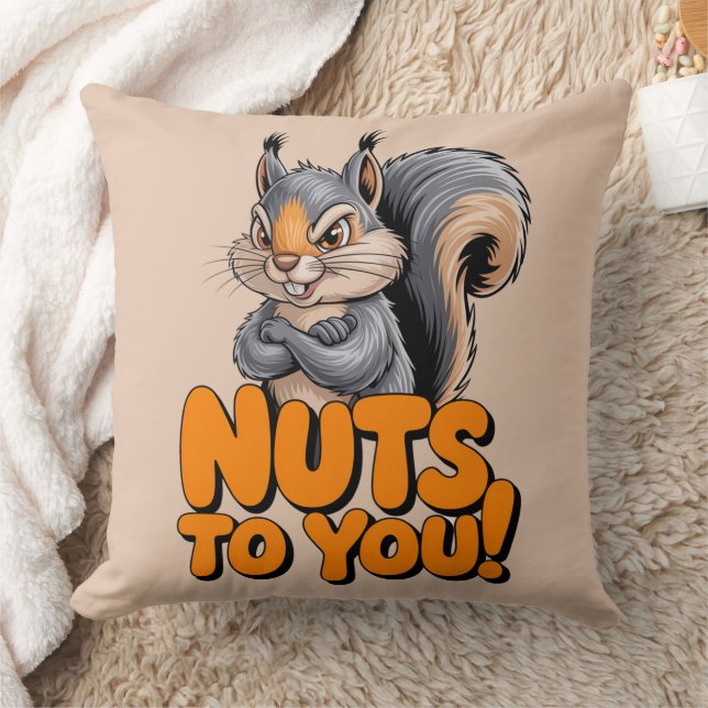Nuts To You Squirrel Cushion (Blanket)