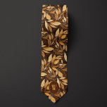 Nutshell Brown Botanical Tie<br><div class="desc">Add a touch of warmth to your wedding ensemble with our Nutshell Brown Botanical Neck Tie. The rich brown hue and botanical design are perfect for a fall wedding. Enhance your style with our coordinating socks.</div>