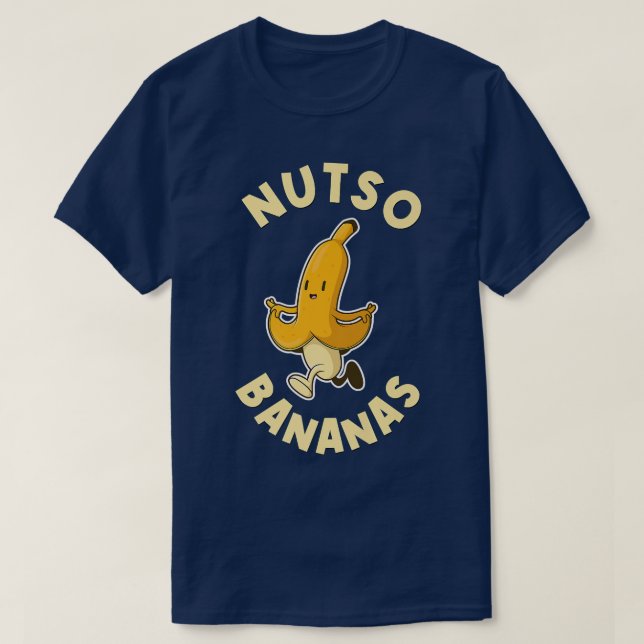 Nutso Bananas Funny Mental Health 5919 2717  T-Shirt (Design Front)