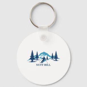 Nutt Hill Wisconsin Ski Resort Skiing Skier _1  Key Ring