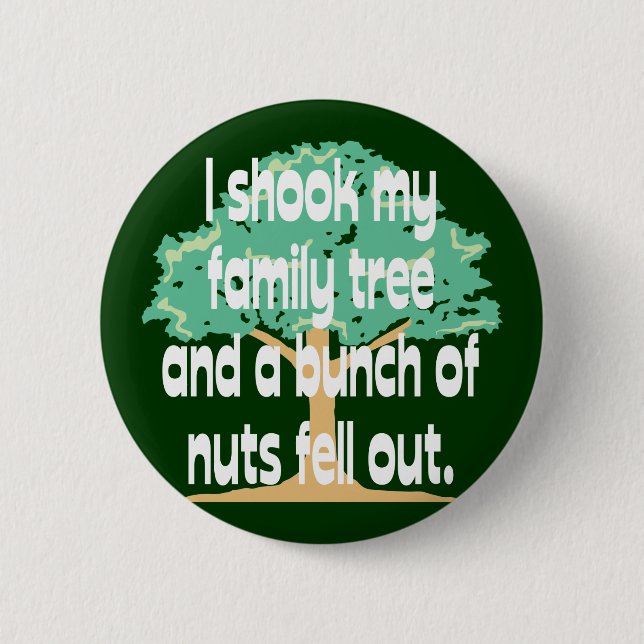 Nutty Family 6 Cm Round Badge (Front)