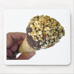 Nutty Ice Cream Cone Mouse Pad