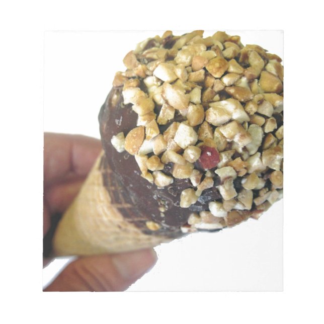 Nutty Ice Cream Cone Notepad (Front)