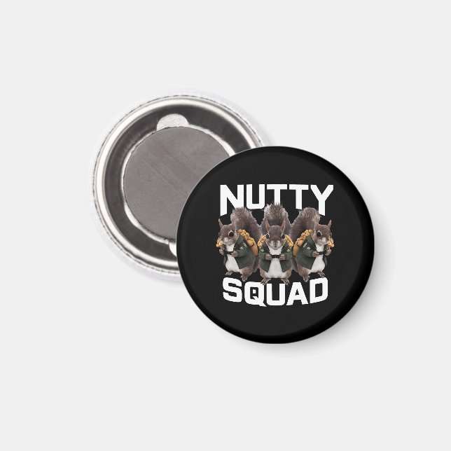 Nutty Squad, Squirrel Snack Squad Magnet (Front/Back)