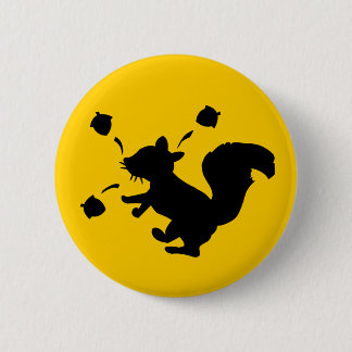 Nutty Squirrel 6 Cm Round Badge