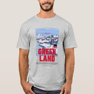 Nuuk Greenland Colourful Houses Movie Poster T-Shirt