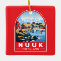 Nuuk Greenland Travel Art Vintage